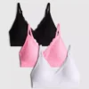 3er-Pack nahtlose Bralettes mit Spitzenbesatz 3er-Pack nahtlose Bralettes mit Spitzenbesatz