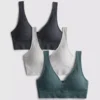 3er-Pack nahtlose Bralettes mit V-Ausschnitt 3er-Pack nahtlose Bralettes mit V-Ausschnitt