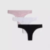 3er-Pack nahtlose Jacquard-Tangas