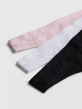 3er-Pack nahtlose Jacquard-Tangas