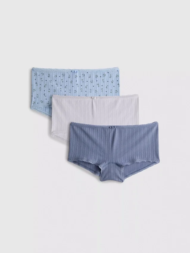 3er-Pack nahtlose Mini-Boyshorts 3er-Pack nahtlose Mini-Boyshorts