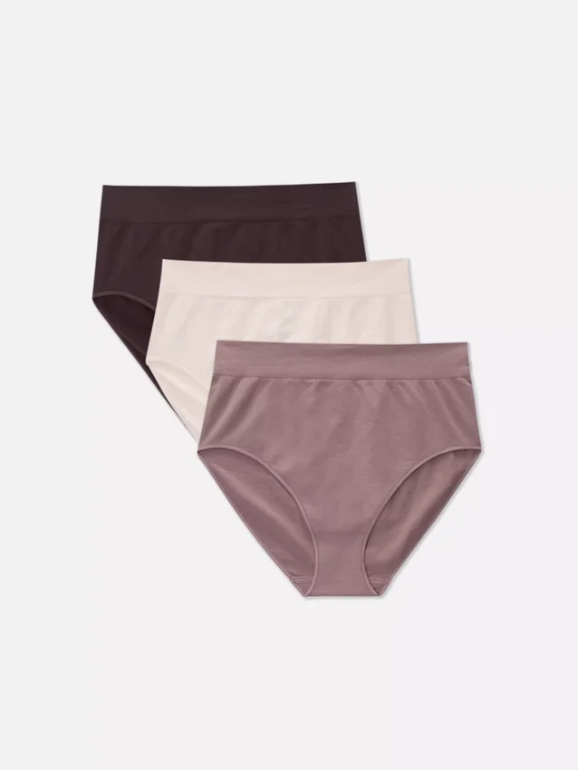 3er-Pack nahtlose Slips mit hoher Taille 3er-Pack nahtlose Slips mit hoher Taille