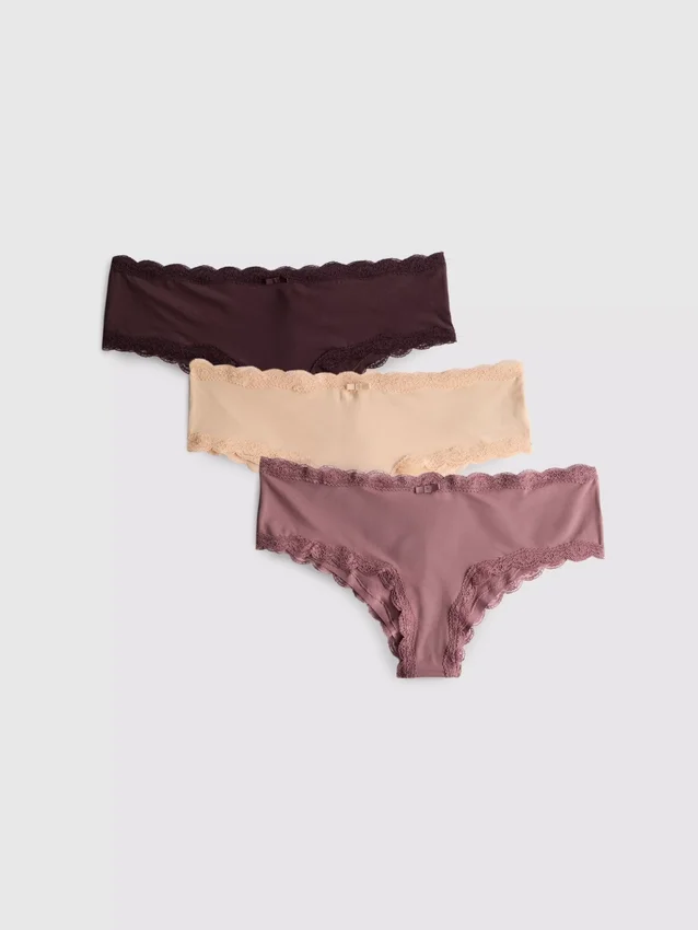 3er-Pack neutrale Hipster-Slips aus Mikrofaser 3er-Pack neutrale Hipster-Slips aus Mikrofaser