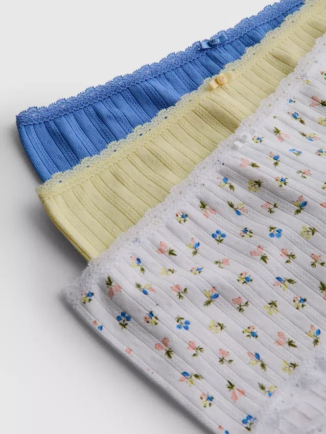 3er-Pack Pointelle-Mini-Shorts für Jungen 3er-Pack Pointelle-Mini-Shorts für Jungen