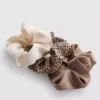 3er-Pack Satin-Haargummis