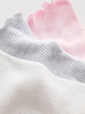 3er-Pack Socken mit Salat-Bordüre