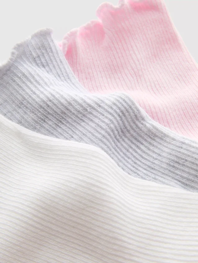 3er-Pack Socken mit Salat-Bordüre 3er-Pack Socken mit Salat-Bordüre