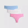 3er-Pack Tangas mit durchgehender Spitze 3er-Pack Tangas mit durchgehender Spitze