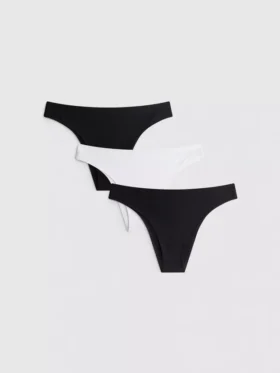 3er-Pack unsichtbare brasilianische Tangas