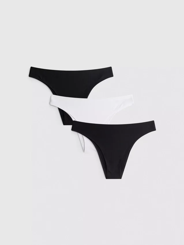 3er-Pack unsichtbare brasilianische Tangas 3er-Pack unsichtbare brasilianische Tangas