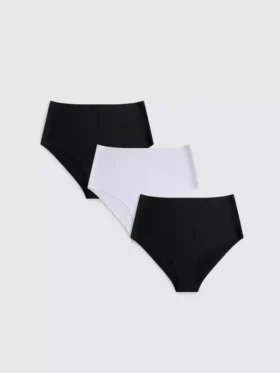 3er-Pack unsichtbare Slips mit hoher Taille