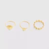 3er-Pack wasserfeste Muschelringe
