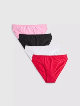 4er-Pack hoch taillierte Slips mit Rüschenbesatz 4er-Pack hoch taillierte Slips mit Rüschenbesatz