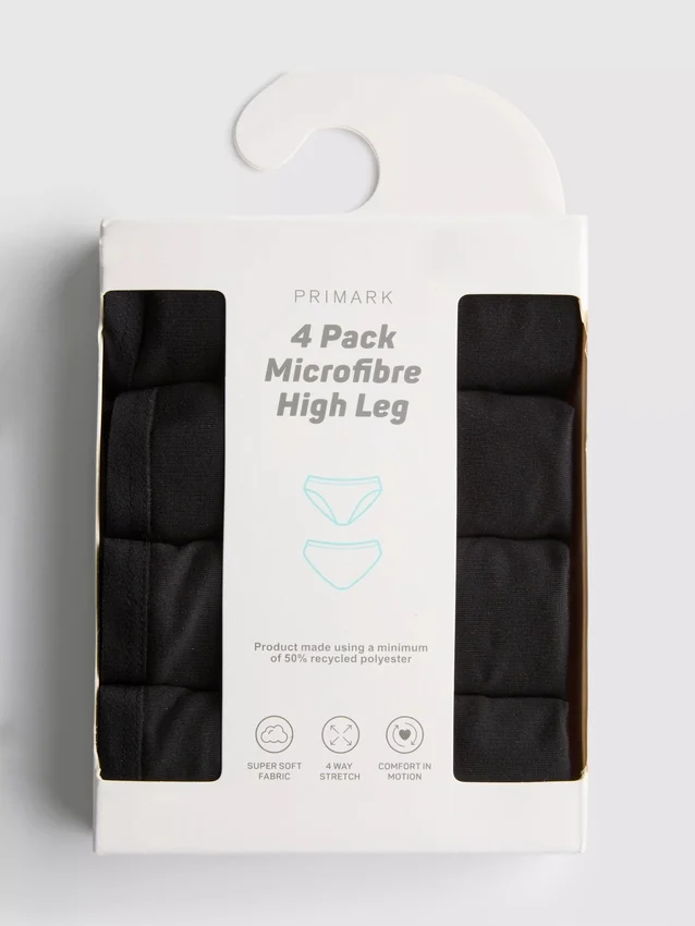 4er-Pack Mikrofaser-Slips mit hohem Beinausschnitt 4er-Pack Mikrofaser-Slips mit hohem Beinausschnitt