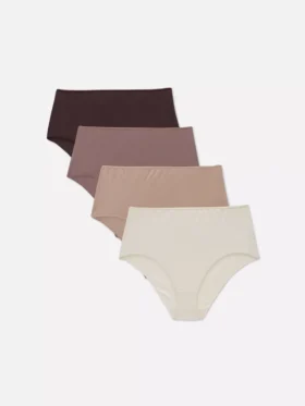 4er-Pack Multi-Slips mit hohem Beinausschnitt