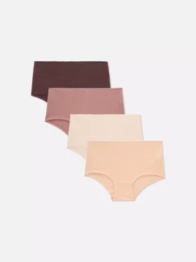 4er-Pack neutrale Baumwoll-Slips