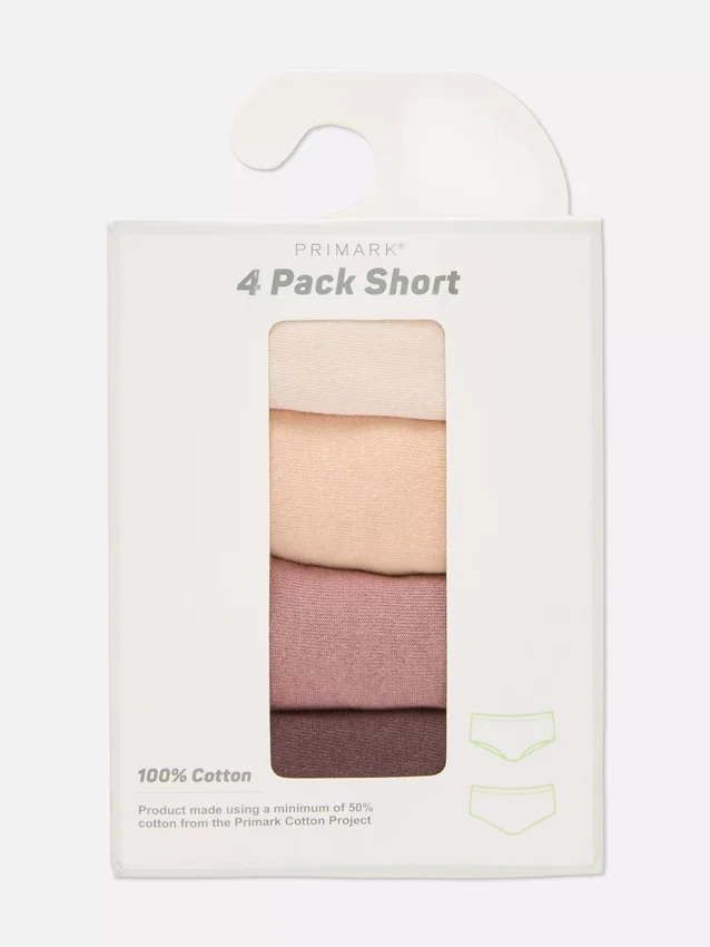 4er-Pack neutrale Baumwoll-Slips 4er-Pack neutrale Baumwoll-Slips