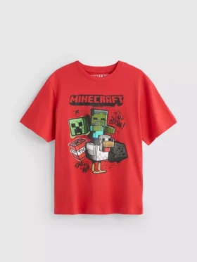 5–15 Jahre | Minecraft-Hemd mit Grafikdruck
