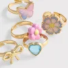 5er-Pack ausgefallene Ringe