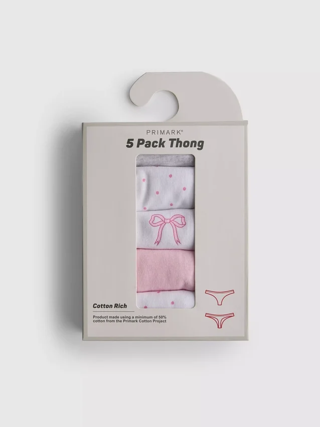 5er-Pack Baumwoll-Tangas 5er-Pack Baumwoll-Tangas