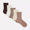 5er-Pack baumwollreiche, mehrfarbige Crew-Socken 5er-Pack baumwollreiche, mehrfarbige Crew-Socken