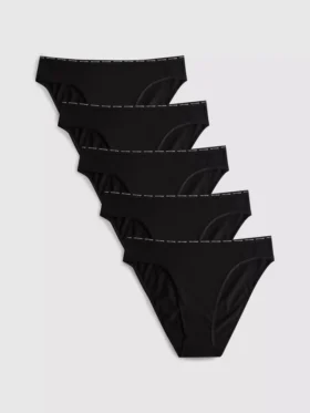 5er-Pack Bikinis mit hohem Baumwollanteil 5er-Pack Bikinis mit hohem Baumwollanteil