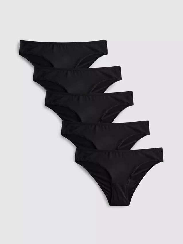 5er-Pack brasilianische Slips aus Mikrofaser 5er-Pack brasilianische Slips aus Mikrofaser