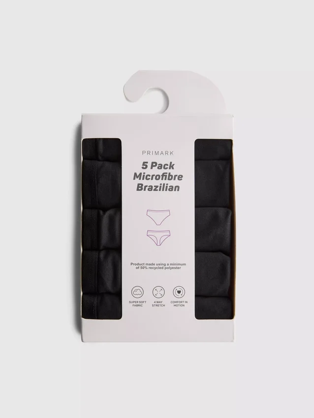 5er-Pack brasilianische Slips aus Mikrofaser 5er-Pack brasilianische Slips aus Mikrofaser