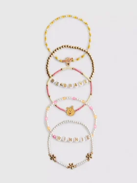 5er-Pack Disney-Perlenarmbänder mit Winnie-Puuh-Anhängern 5er-Pack Disney-Perlenarmbänder mit Winnie-Puuh-Anhängern