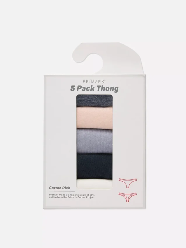 5er-Pack einfarbige Tangas 5er-Pack einfarbige Tangas