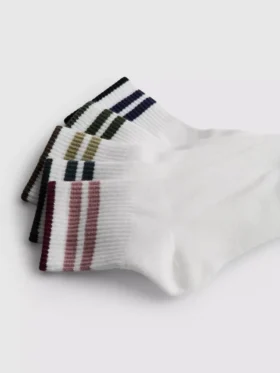 5er-Pack farbige gestreifte Socken