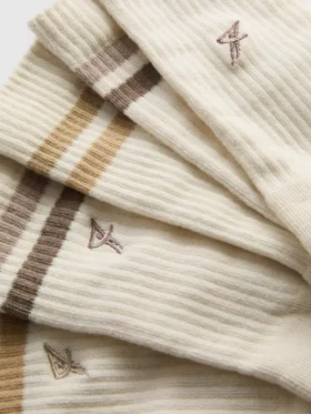 5er-Pack gerippte Sportsocken
