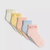 5er-Pack gerippte Viertel-Socken mit Rüschen 5er-Pack gerippte Viertel-Socken mit Rüschen