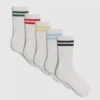 5er-Pack gestreifte Crew-Socken 5er-Pack gestreifte Crew-Socken