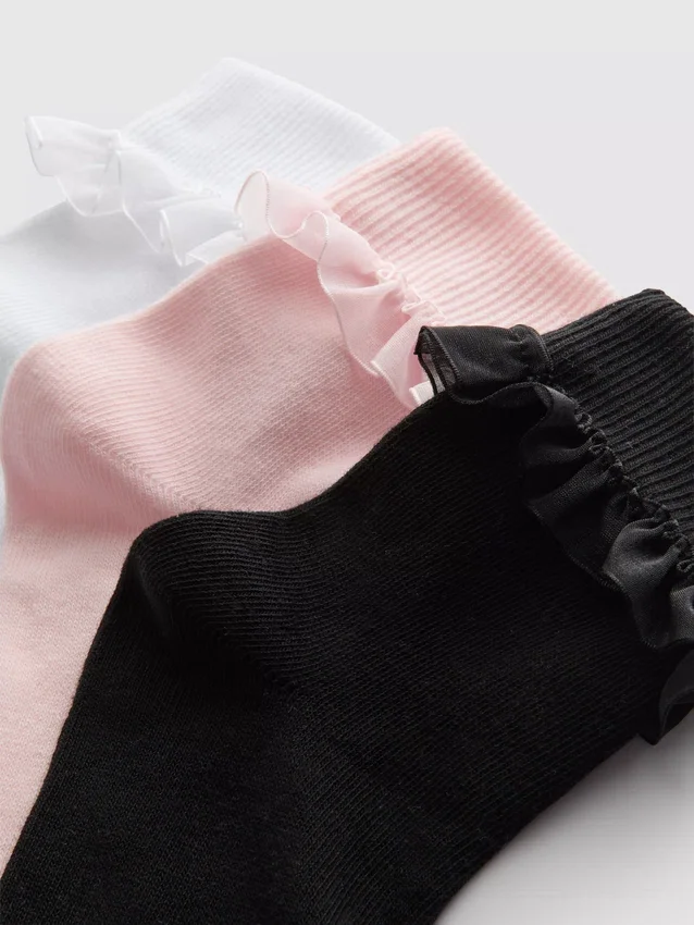 5er-Pack Knöchelsocken mit Tüllbesatz 5er-Pack Knöchelsocken mit Tüllbesatz
