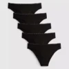 5er-Pack „Love to Lounge“ brasilianische Slips mit hohem Baumwollanteil 5er-Pack „Love to Lounge“ brasilianische Slips mit hohem Baumwollanteil