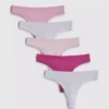 5er-Pack Mikrofaser-Tangas mit Spitzenbesatz 5er-Pack Mikrofaser-Tangas mit Spitzenbesatz