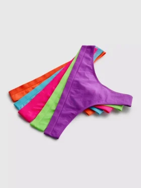 5er-Pack nahtlose Tangas