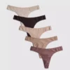 5er-Pack neutrale Baumwoll-Tangas