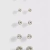 5er-Pack Ohrstecker mit Edelsteinen