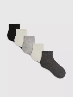 5er-Pack Quarter-Crew-Socken