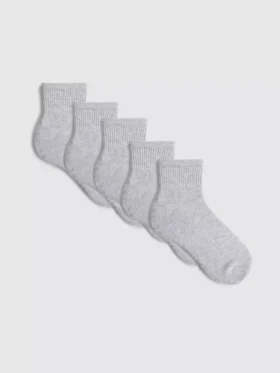5er-Pack Quarter-Crew-Socken