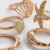 5er-Pack Ringe im maritimen Stil