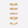 5er-Pack Ringe in verschiedenen Designs