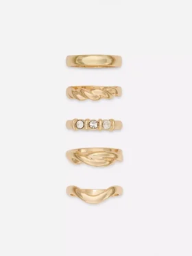 5er-Pack Ringe in verschiedenen Designs 5er-Pack Ringe in verschiedenen Designs
