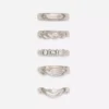 5er-Pack Ringe in verschiedenen Designs