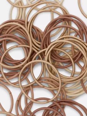 60er-Pack dicke elastische Haargummis
