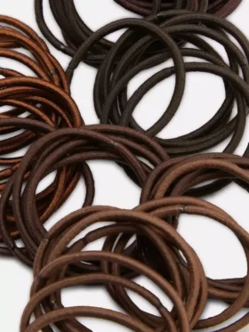 60er-Pack dicke elastische Haargummis