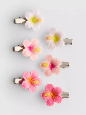 6er-Pack Blumen-Haarspangen