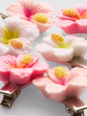 6er-Pack Blumen-Haarspangen